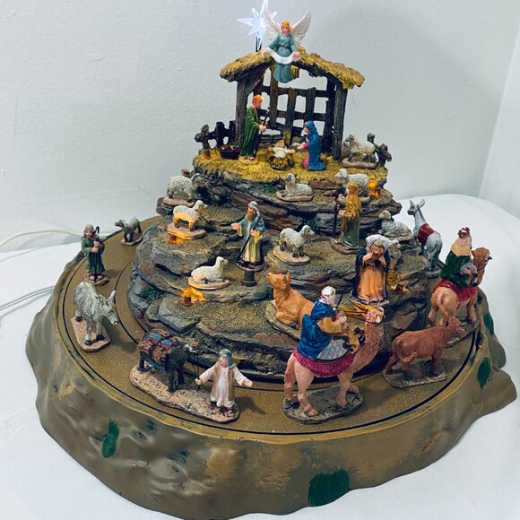 LEMAX Working Animated Nativity Scene Lights Motion #74713 O Holy Night 2007 EUC - Picture 2 of 9